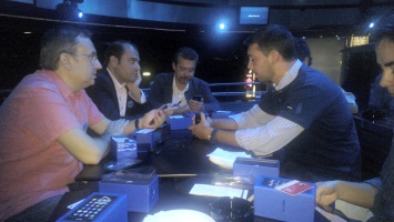  imagem de um dos momentos de conv�vio entre profissionais de imprensa